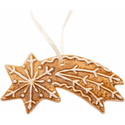Keramická vianočná ozdoba 9 cm Gingerbread Comet – Dakls