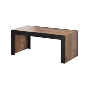 Cama meble Cama MILA пейка/маса 120x60x50 дъб вотан + черно (MILA WOT+CZ)
