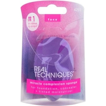 Real Techniques Chroma Miracle Complexion hubka na tekutý make-up + Miracle Powder hubka na púder