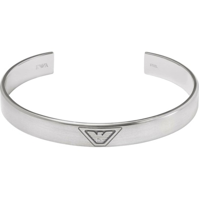 Emporio Armani Pevný ocelový náramek pro muže Eagle Logo EGS3127040