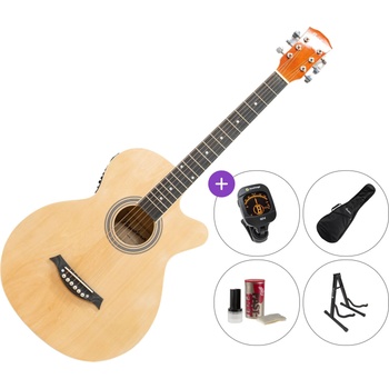 Pasadena SG026C 38 EQ SET Natural Електро-акустична китара Джъмбо