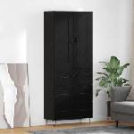 vidaXL Висок шкаф Черния дъб 69, 5 x 34 x 180 см Инженерна дървесина (3416076)