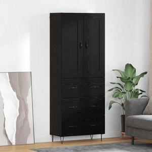 vidaXL Висок шкаф Черния дъб 69, 5 x 34 x 180 см Инженерна дървесина (3416076)
