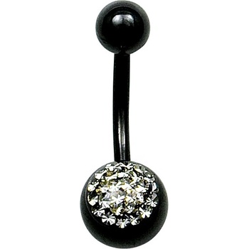 Piercing do pupíku černý PDP6632