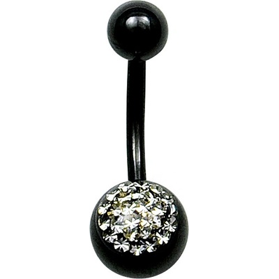 Piercing do pupíku černý PDP6632