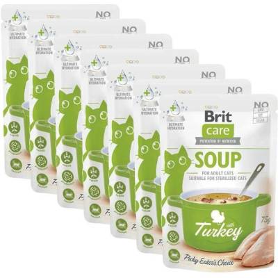 Brit Care Cat Soup with Turkey 7 x 75 g