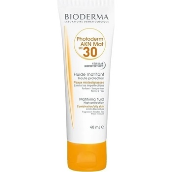 BIODERMA Фотозащитен матиращ флуид за лице , Bioderma Photoderm AKN Mat Fluid , SPF30 40ml