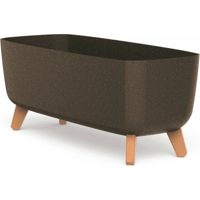 PROSPERPLAST Kvetináč GRACIA CASE ECO WOOD kávový 58cm
