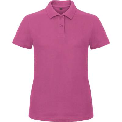 Dámska polokošela B&C Basic ružová