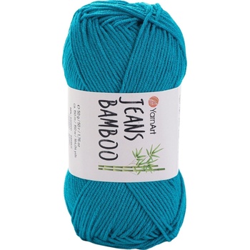 YARNART Jeans Bamboo 140 Turquoise Плетива прежда (Jeans Bamboo 140)