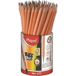 Maped Графитен молив, моливник, HB, триъгълен, MAPED "BlackPeps" 850059FC (850059FC)