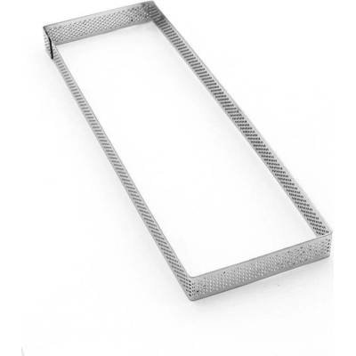 Pavoni ráfek dortový nerez děrovaný obdélník 9x29 v.2cm