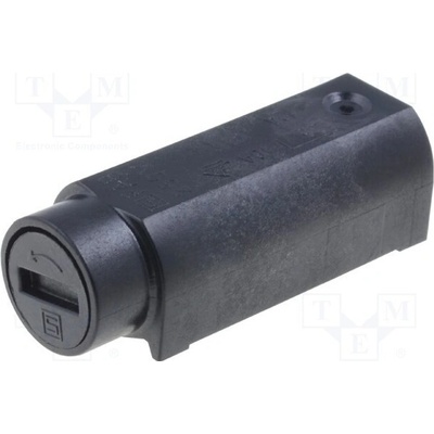 SCHURTER 0031.3558 Zásuvka; THT; 5x20mm; -40÷85°C; 10A; termoplast; UL94V-0; černá