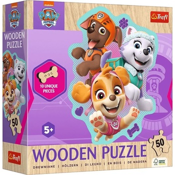 Trefl - Puzzle Paw Patrol wooden 50 pieces - 40 - 99 piese