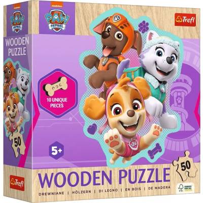 Trefl - Puzzle Paw Patrol wooden 50 pieces - 40 - 99 piese