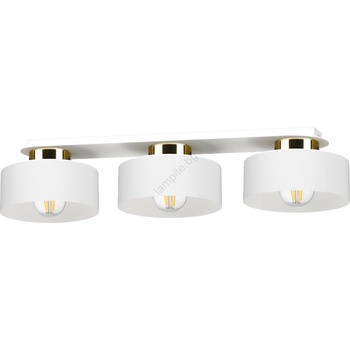 Keter Lighting Таванно осветително тяло IGNIA 3xE27/60W/230V бяло/златисто (KE0207)