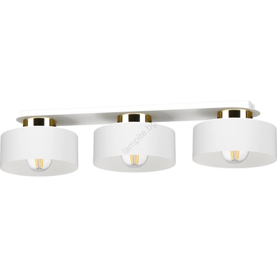 Keter Lighting Таванно осветително тяло IGNIA 3xE27/60W/230V бяло/златисто (KE0207)