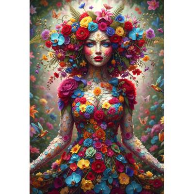 Alipson Puzzle - Puzzle Woman Flowers - 1 000 piese