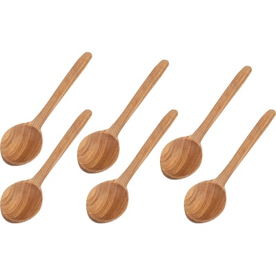 ČistéDrevo Drevené lyžice 16 cm 6 ks v balení