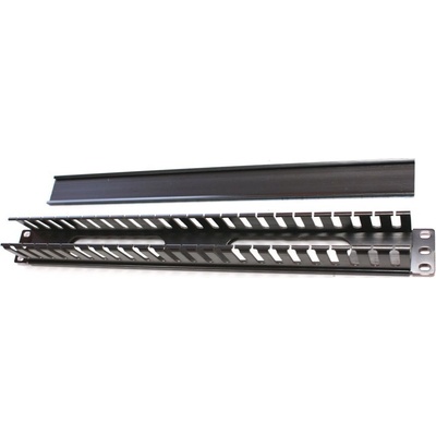 Vyvazovací panel Triton RAB-VP-X04-A1 Vyvazovací panel, optický, 19", 2U, jednostranná plastová lišta, černý RAB-VP-X04-A1