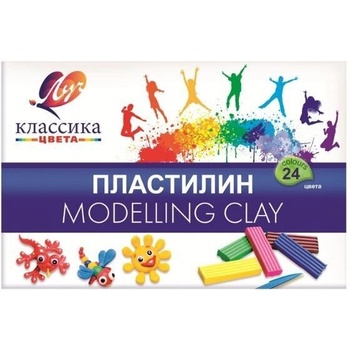 Луч Пластилин ЛУЧ Класика, 24 цвята