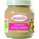 Babybio Био плодово пюре Babybio - Ябълки и дюли, 130 g (3288131500751) - baby