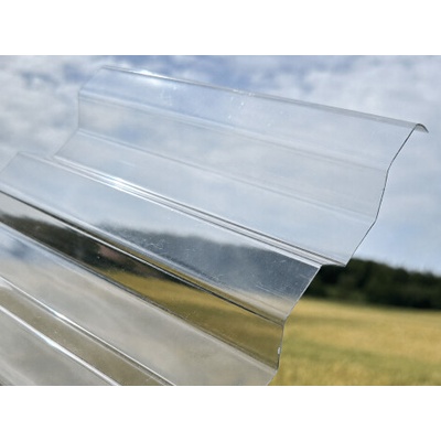 Covernit Trapézový polykarbonát s hladkým povrchem 3000 mm 3000 x 1060 x 09 mm čirý 1 ks
