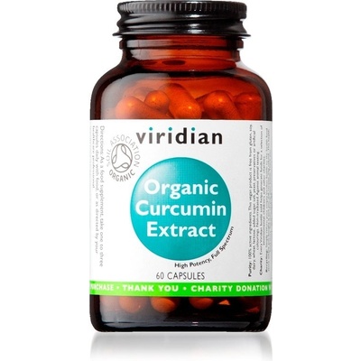 Viridian Organic Kurkumin extrakt 60 kapslí