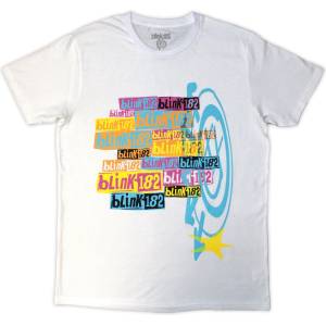 Blink-182 Multi Stacked Logo White XL Риза (BLINKTS23MW04)