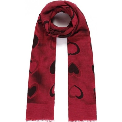 Luxusná šatka Hearts Red