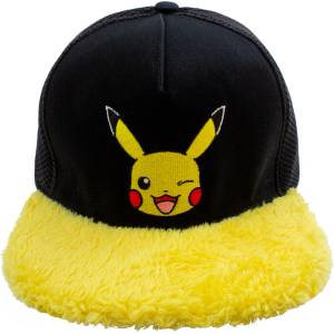 Pokemon Унисекс шапка Pokémon Pikachu Wink Жълт Черен Един размер