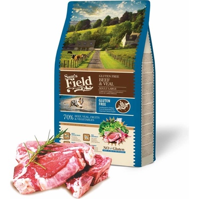Sam's Field Gluten Free Adult Large Beef & Veal 2,5 kg