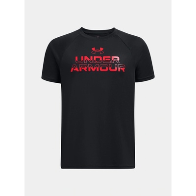 Under Armour UA Tech Split Wordmark SS čierna