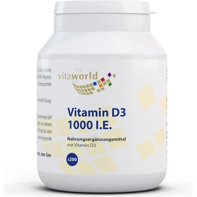 vitaworld Имунитет - Витамин D3, 1000 IU/25 g x 200 таблетки (14238484 VW)