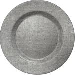 FUZHOU FUZHOU-Подложна чиния 33cm с релеф цвят СРЕБРО (JQY17-7023A) (015204)