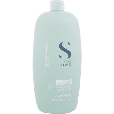 ALFAPARF Milano Semi Di Lino Balancing Low Shampoo 1000 ml шампоан за мазна коса и скалп за жени