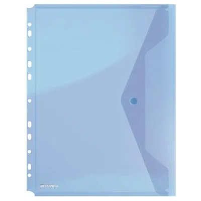 DONAU Калъф за документи a4, pp, патент, с щипка, donau, син 8540001pl-10 (8540001pl-10)