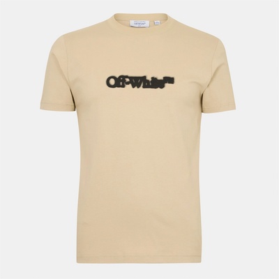 Off White Тениска Off White Men's Spray Arrow Arrow Logo Print T-Shirt - Brown/Black