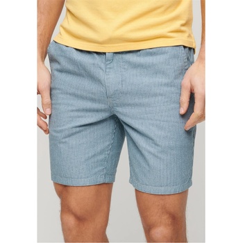 Superdry Къси панталони Superdry Striped Shorts - Washed Indigo