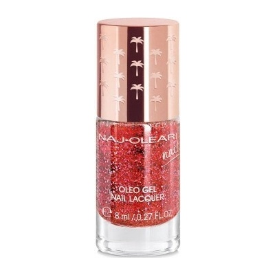 Naj Oleari Oleo gel Nail Lacquer lak na nehty s gelovým efektem 34 party red 8 ml