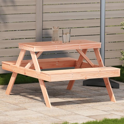vidaXL Маса за пикник 105x134x75 см дугласко дърво масив (832570)