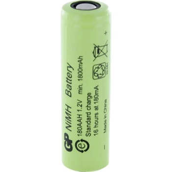Image 1 of GP Batteries Акумулаторна Батерия R6 AA 180AAH-B 1800mAh NiMH 1 бр. BULK Industrial GP (GP-BR-R6-1800-BULK)