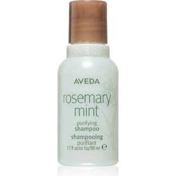 Aveda Rosemary Mint Purifying Shampoo дълбоко почистващ шампоан за блясък 50ml