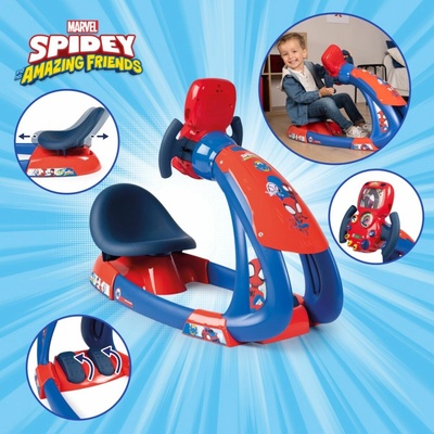 Smoby Spidey Driving Simulator se světlem a zvukem 370218 – Hledejceny.cz