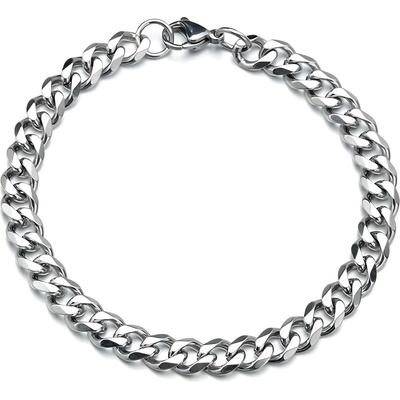 HARAHU Ръчна верига kr-34829 - Сребърна / 18см / 7мм kp34829 (kr-34829)