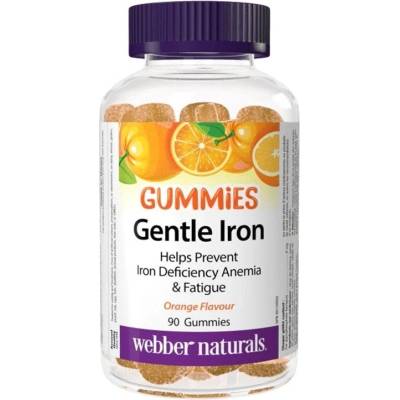 Webber Naturals Gentle Iron, 90 желирани таблетки, Webber Naturals (3956 WN)