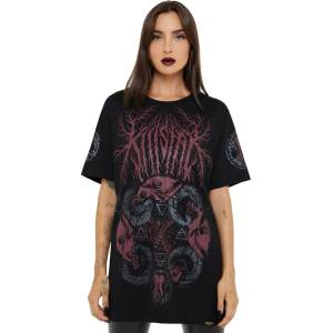 KILLSTAR Тениска унисекс KILLSTAR x ALCHEMY - After Death Cycles - Black/Red - KSRA013357