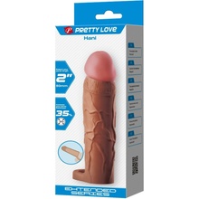 Pretty love - hani penis sleeve with 5 cm extension mulatto