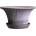 Bergs Potter Саксия Daisy с поставка 25 см сива (DSYG25S)