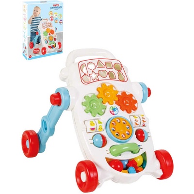 Baby interaktivní modrá s aktivitami pro miminko plast 2v1